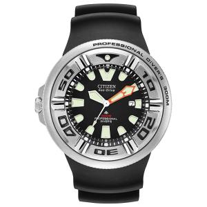 CITIZEN[シチズン] MODEL NO.bj8050-08e Men's ECO-DRIVE WR300 Professional Diver Black Rubber Strap エコドライブ 海外モデル 腕時計 逆輸入品