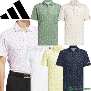 adidasgolf 柄シャツ adidas（アディダス） 半袖シャツ モックネック メンズ ゴルフウェア
