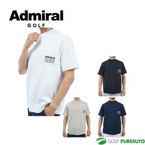 アドミラルゴルフ グリッドオーバー モックシャツ メンズ ADMA403 トップス ゴルフウェア 2024年春夏モデル Admiral Golf｜puresuto