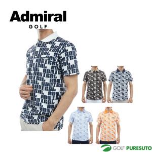 アドミラルゴルフ ロゴモノグラム ポロシャツ メンズ ADMA406 トップス ゴルフウェア 2024年春夏モデル Admiral Golf｜puresuto