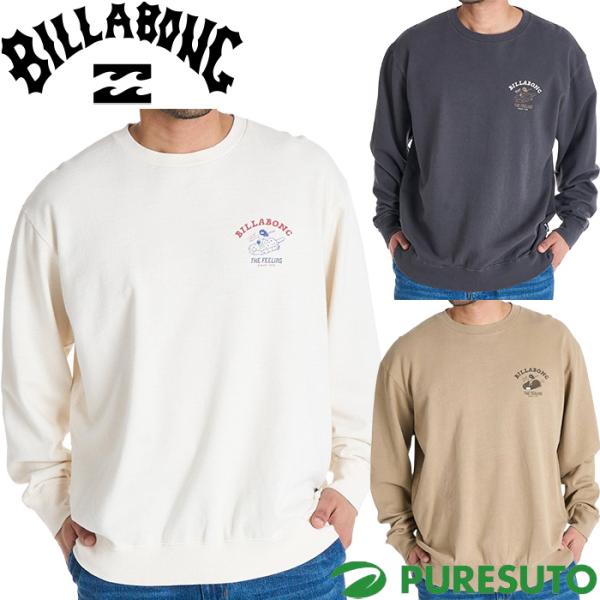 ビラボン BILLABONG 長袖 トレーナー オーバーフィット クルーネック ライトウェイト FR...