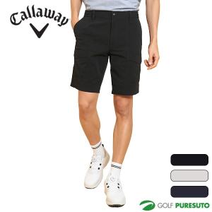 Callaway ハーフパンツ　カーゴ　ブラック　ロゴ刺繍　ショート　ゴルフ Callaway（キャロウェイ） キャロウェイゴルフ Callaway Golf かざあな