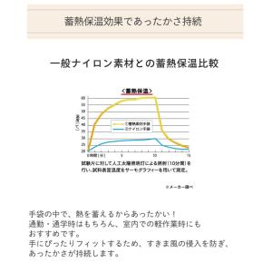 蓄熱 インナーグローブ タッチパネル対応 スマ...の詳細画像3