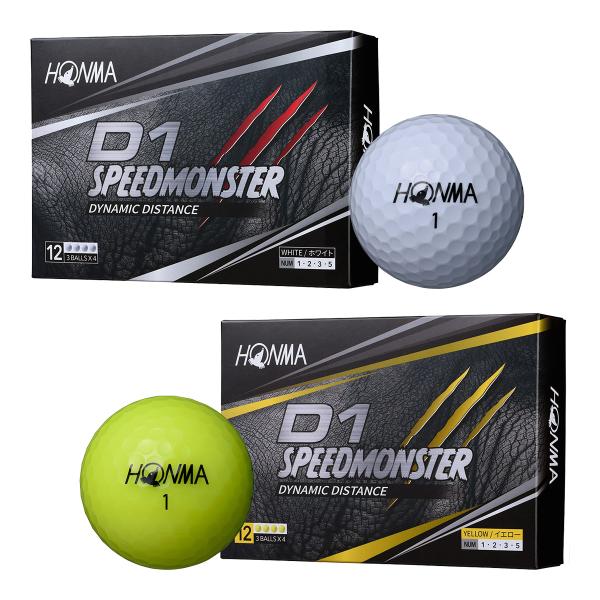 本間ゴルフ HONMA D1 スピードモンスター SPEED MONSTER ゴルフボール 1ダース...