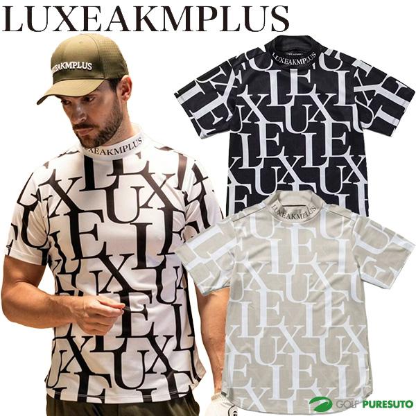 リュクスエイケイエムプラス 半袖 モックネックシャツ Tシャツ 総柄 メンズ LAT-25004 L...