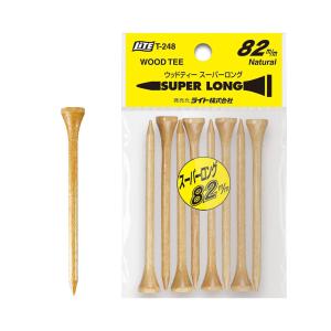 ライト ゴルフ ウッドティー82 ニス塗 T-248 木製 ロングティー スーパーロング 爆買