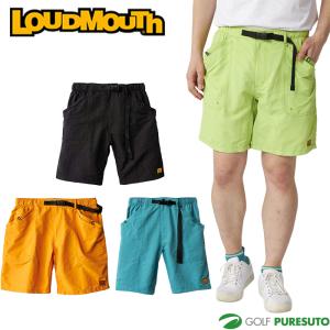 サイズ：M LOUD MOUTH ラウドマウス ;2025年モデル ハーフパンツ シアサッカー ラウドホリデイ 総柄 ブルー系 [240101652217] ゴルフウェア メンズ ストスト LOUD MOUTH ラウドマウス ;2025年モデル ハーフパンツ シアサッカー