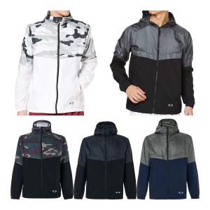 オークリー 長袖 フルジップ エンハンス ウィンドジャケット 1.0 ウィンドブレーカー トレーニングウェア フィットネス メンズ FOA400806