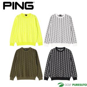 PING（ピン） ハーフジップハイネックジャガードニット 621-5275900