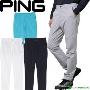 PING（ピン） 【超美品】ピン パンツ 白 ロゴプリント ナイロン メンズ