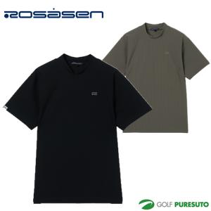 Rosasen（ロサーセン） 半袖 モックネックシャツ 超撥水バックロゴ
