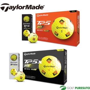 テーラーメイド ゴルフボール TP5 Pix／TP5x Pix イエロー  2024年モデル 1ダース（12球） TaylorMade｜puresuto