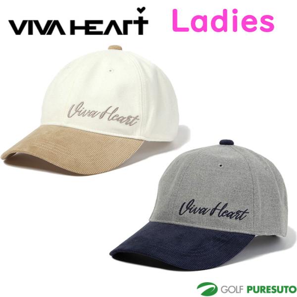 レディース ビバハート ゴルフ フラノ × ツバコーデュロイ キャップ 013-52863 ゴルフウ...