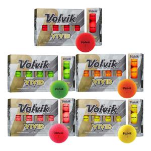ボルビック ゴルフボール New VIVID 1ダース マットカラーボール