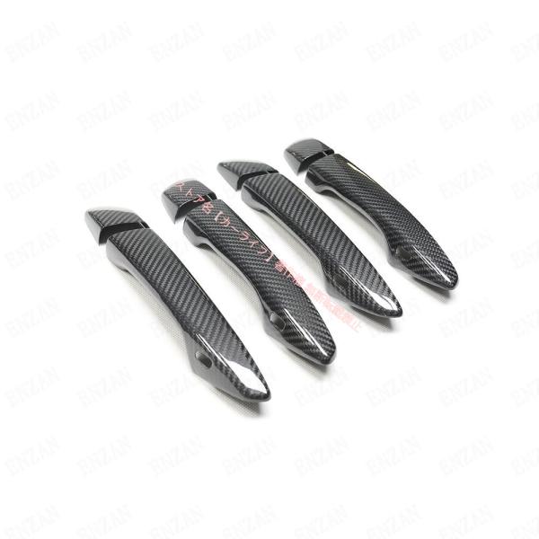 ドライカーボン製 レクサス CT IS ES GS RX ドアハンドルカバー ガーニッシュ 4枚セン...