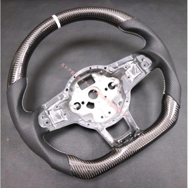 フォルクスワーゲン VW ゴルフ7 GTI ゴルフ7 R／R-LINE カーボン製 ハンドル ステア...