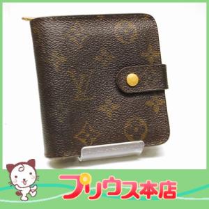 LOUIS VUITTON　ルイヴィトン　モノグラム　コンパクトジップ　二つ折り財布　Ｍ61667　レディース　メンズ　6912｜purishonten