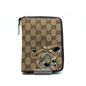 GUCCI グッチ ＧＧキャンバス グッチョリ システム手帳 アニマル 動物 手帳カバー カードケース 233152 レア 9052｜purishonten