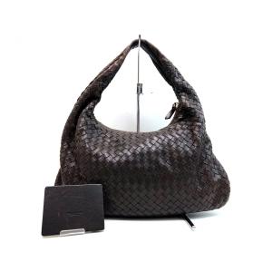 BOTTEGA VENETA ボッテガヴェネタ イントレチャート ショルダーバッグ ブラウン レザー 茶 115654 9163｜purishonten