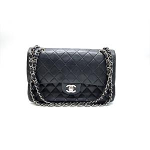 正規品 CHANEL シャネル マトラッセ ダブルフラップ チェーンショルダーバッグ 26 使用感 6番台 シルバー金具 ココマーク 4169｜purishonten