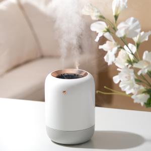 UV滅菌 デュアルミスト加湿器 紫外線滅菌 コンパクト大容量1000ml 充電式ワイヤレス 洗練されたデザイン 超音波式 ホワイト