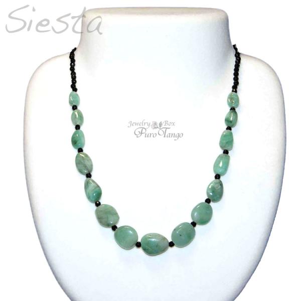 ネックレス レディース 40代 50代 エメラルド 5月誕生石 パワーストーン プレゼント 天然石