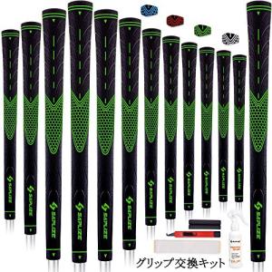 13本交換キット・溶液付き SAPLIZE セープライズ クラブグリップ 滑り止めラバー 摩耗しにくい  テープ15枚、カッター、ラバークランプ、溶剤、マニュアル｜purplestoree