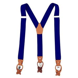 MENDENG メンズ サスペンダー 2WAYサスペンダー Y型 35mm幅