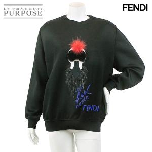 フェンディ FENDI カリート トレーナー スェット トップス 長袖 ブラック サイズ 40 レディース