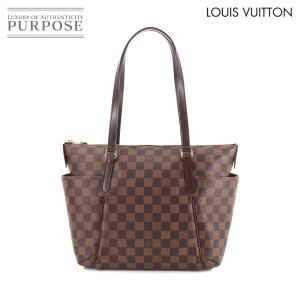 未使用 展示品 ルイ ヴィトン LOUIS VUITTON ダミエ トータリー PM トート バッグ エベヌ ブラウン N41282 Totally PM 90158576