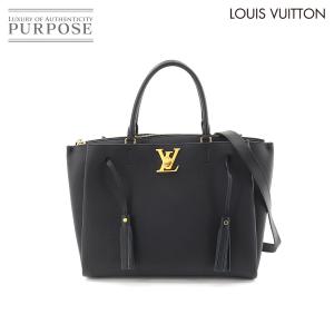新品同様 ルイ ヴィトン LOUIS VUITTON ロックミート 2way ハンド ショルダー バッグ レザー ノワール M54569 Lock Meto 90162619