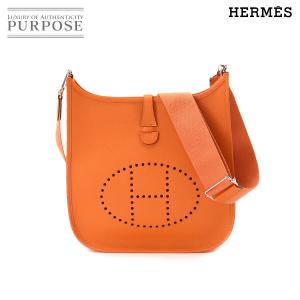 30 割引オレンジ系豪華 専用 エルメス Hermes エヴリン エブリン Gm B 刻印 ショルダーバッグ バッグオレンジ系 Gusalvamd Com