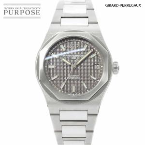 ジラールペルゴ GIRARD PERREGAUX ロレアート 81010 メンズ 腕時計 デイト グレー 文字盤 裏スケルトン 自動巻き LAUREATO 90172602｜purpose-inc