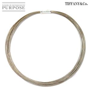 ティファニー TIFFANY&Co. ステンレス コード ネックレス 39cm シルバー 925 SV Necklace 90185986｜purpose-inc