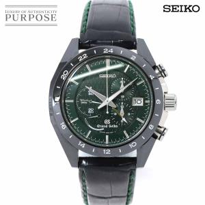 グランドセイコー GRAND SEIKO ブラックセラミックス SBGC017 クロノグラフ デイト 9R96 0AC0 GMT 自動巻き Black Ceramics 90186784｜PURPOSEパーパス・ヤフー店