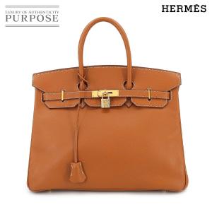 エルメス HERMES バーキン35 ハンド バッグ エプソン ゴールド □G刻印 ゴールド 金具 ...