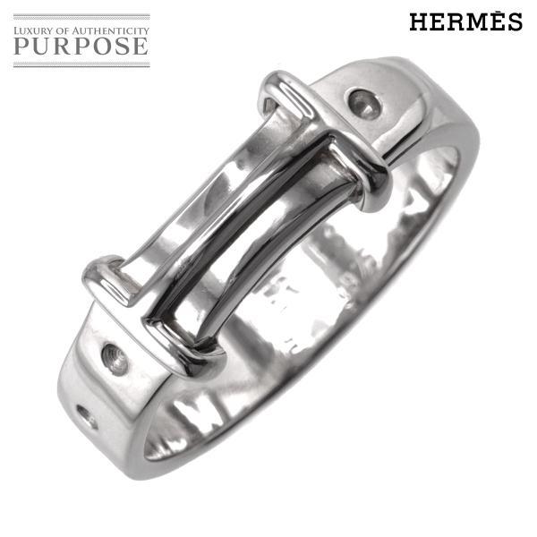 エルメス HERMES Hベルト #49 リング SV シルバー 925 指輪 Belt Ring ...
