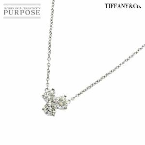 ティファニー TIFFANY&amp;CO. アリア ダイヤ 3P ネックレス 41cm Pt プラチナ A...