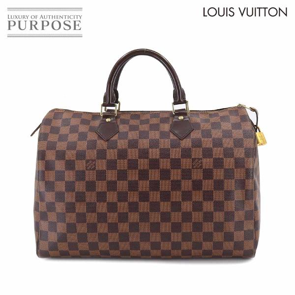 新品同様 ルイ ヴィトン LOUIS VUITTON ダミエ スピーディ 35 ハンド バッグ エベ...