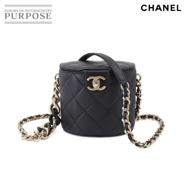 未使用 展示品 シャネル CHANEL マトラッセ ミニ バニティ チェーン ショルダー バッグ レ...