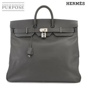 新品同様 エルメス HERMES オータクロア 50 ハンド バッグ エプソン グラファイト □L刻...