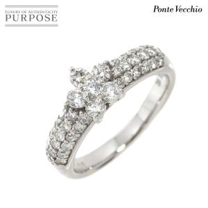 ポンテヴェキオ Ponte Vecchio 9号 リング ダイヤ 0.65ct K18 WG ホワイトゴールド 750 指輪 Diamond Ring 90209365｜purpose-inc