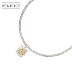 ダイヤ 1.15ct/1.14ct K18 YG WG ネックレス 42cm イエロー ホワイトゴールド 750 Diamond Necklace 90212373｜purpose-inc