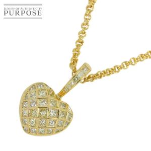 ダイヤ ネックレス 45cm K18 YG イエローゴールド 750 Diamond Necklace 90213754｜purpose-inc