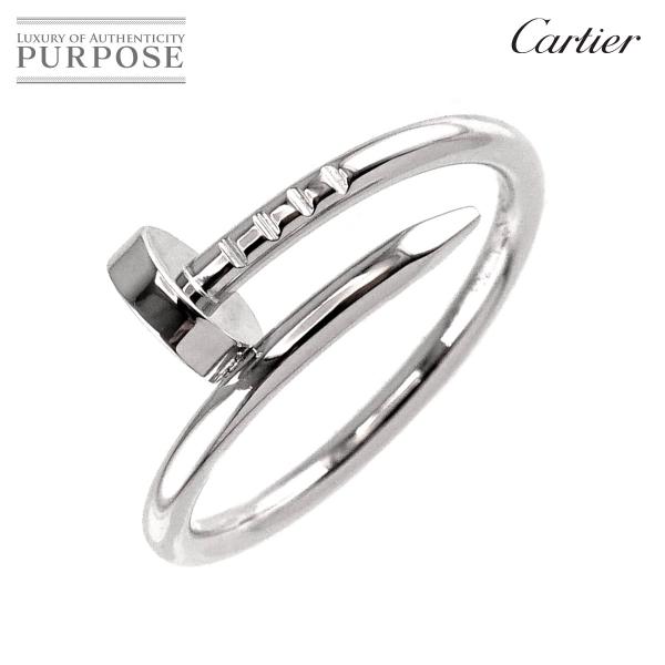 カルティエ Cartier ジュストアンクル SM #50 リング K18 WG ホワイトゴールド ...