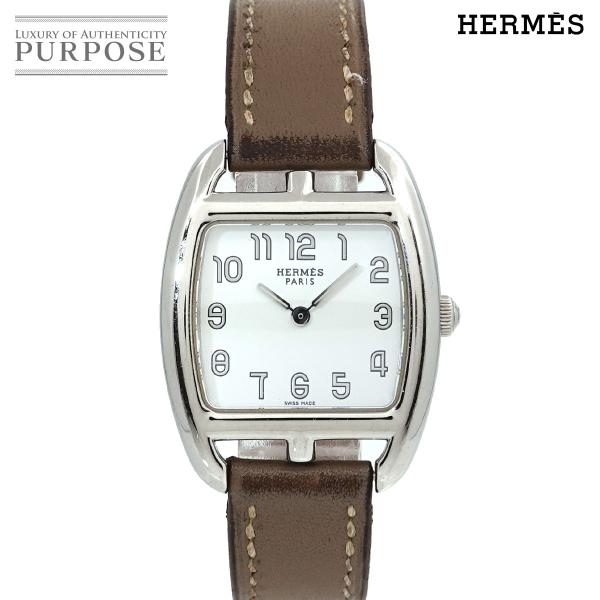 エルメス HERMES ケープコッド トノー CT1 210 レディース 腕時計 ホワイト 文字盤 ...