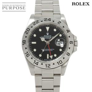 ロレックス ROLEX エクスプローラー2 16570 U番 メンズ 腕時計 デイト ブラック トリ...