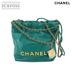 未使用 展示品 シャネル CHANEL 22 ミニ 2way チェーン ハンド ショルダー バッグ ...