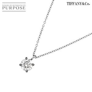 ティファニー TIFFANY&amp;CO. ソリティア ダイヤ 0.48ct F/SI1/EX ネックレス...