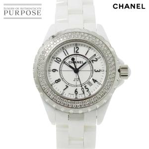 シャネル CHANEL J12 33mm H0967 レディース 腕時計 ダイヤベゼル デイト ホワ...